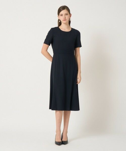 ANAYI / アナイ ドレス | 【セットアップ対応商品】ウールジョーゼットクルー ワンピース | 詳細6