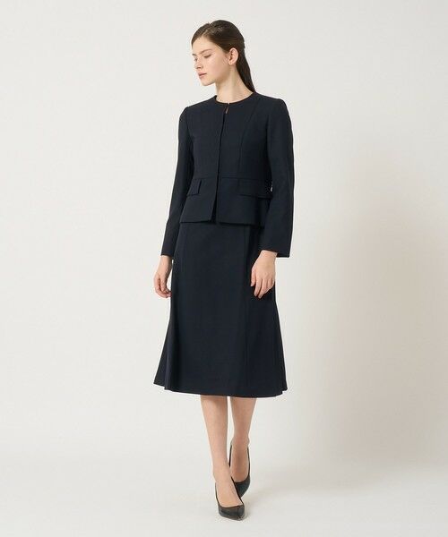 ANAYI / アナイ ドレス | 【セットアップ対応商品】ウールジョーゼットクルー ワンピース | 詳細9