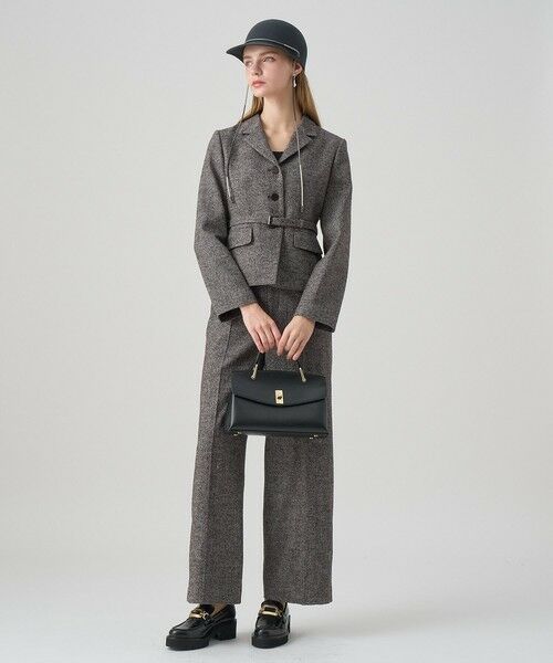 ANAYI / アナイ その他アウター | 【セットアップ対応商品】ウールシルクツイードペプラムジャケット | 詳細4