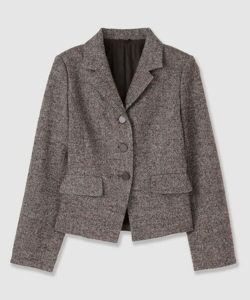 ANAYI / アナイ その他アウター | 【セットアップ対応商品】ウールシルクツイードペプラムジャケット | 詳細7