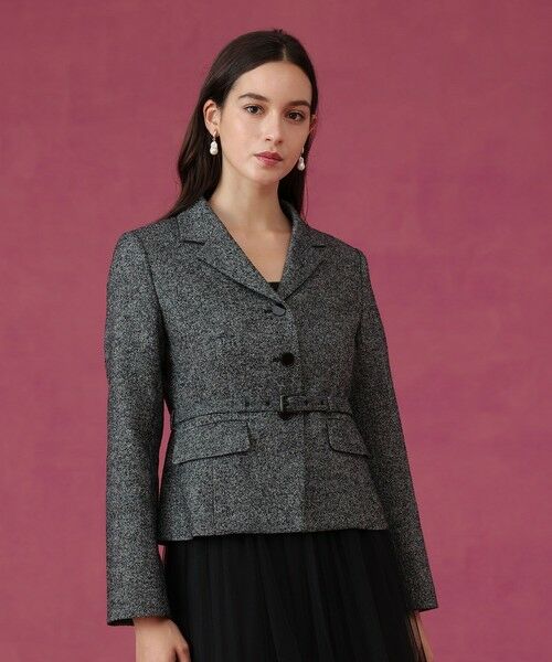 ANAYI / アナイ その他アウター | 【セットアップ対応商品】ウールシルクツイードペプラムジャケット | 詳細11