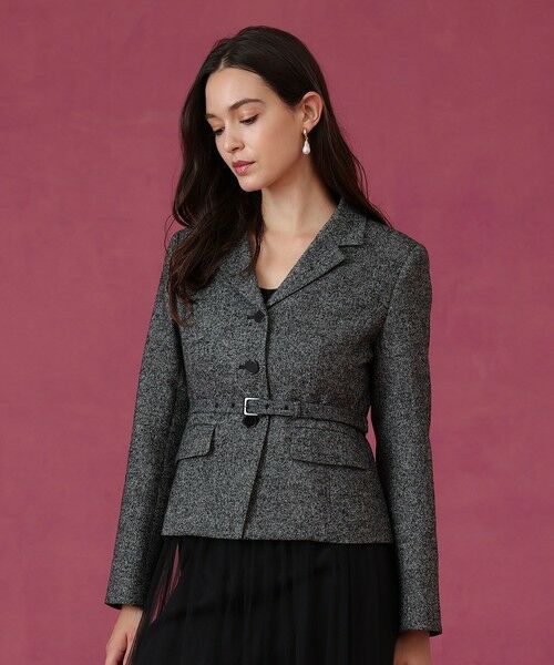ANAYI / アナイ その他アウター | 【セットアップ対応商品】ウールシルクツイードペプラムジャケット | 詳細14