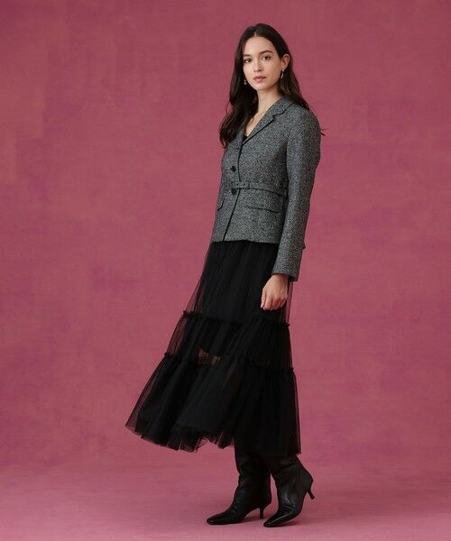 ANAYI / アナイ その他アウター | 【セットアップ対応商品】ウールシルクツイードペプラムジャケット | 詳細16