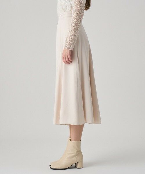 ANAYI / アナイ ミニ・ひざ丈スカート | レザーライクマチフレアスカート | 詳細2