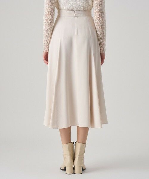 ANAYI / アナイ ミニ・ひざ丈スカート | レザーライクマチフレアスカート | 詳細3