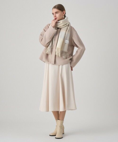 ANAYI / アナイ ミニ・ひざ丈スカート | レザーライクマチフレアスカート | 詳細5