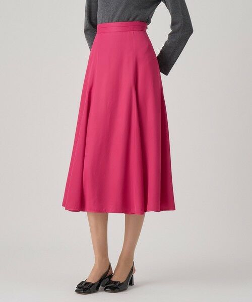 ANAYI / アナイ ミニ・ひざ丈スカート | レザーライクマチフレアスカート | 詳細10