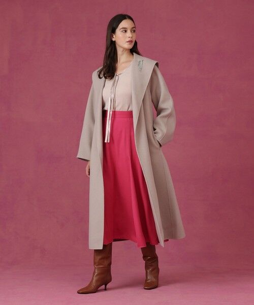 アニュー　スカート　M 完売品 マーメイドチュールロングスカートsdp0298 ベージュ – [公式