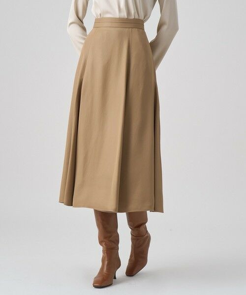 ANAYI / アナイ ミニ・ひざ丈スカート | レザーライクマチフレアスカート | 詳細22