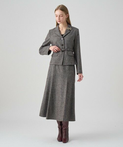 ANAYI / アナイ ロング・マキシ丈スカート | 【セットアップ対応商品】ウールシルクツイードマーメイドスカート | 詳細4