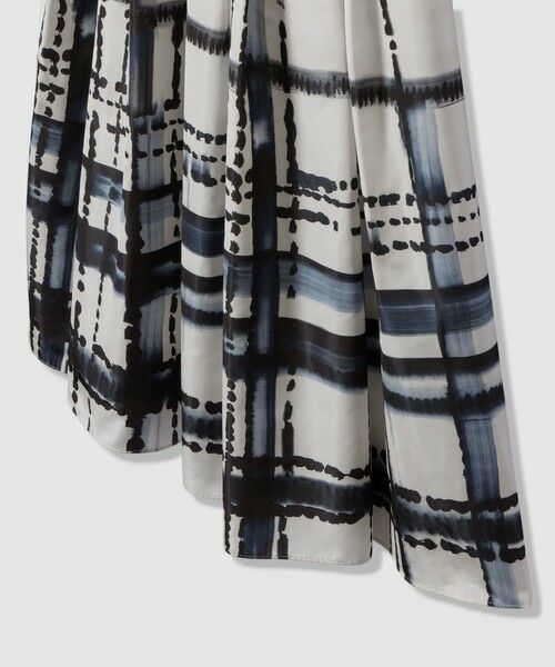 ANAYI / アナイ ミニ・ひざ丈スカート | チェックプリントタックギャザーフレアスカート | 詳細11