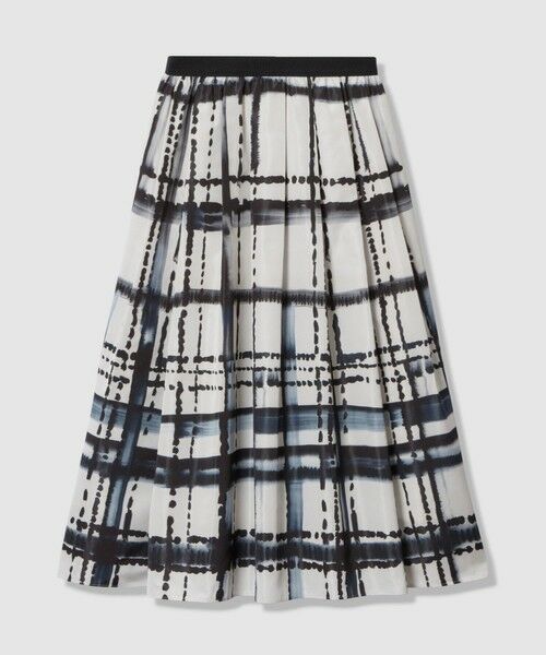 ANAYI / アナイ ミニ・ひざ丈スカート | チェックプリントタックギャザーフレアスカート | 詳細7