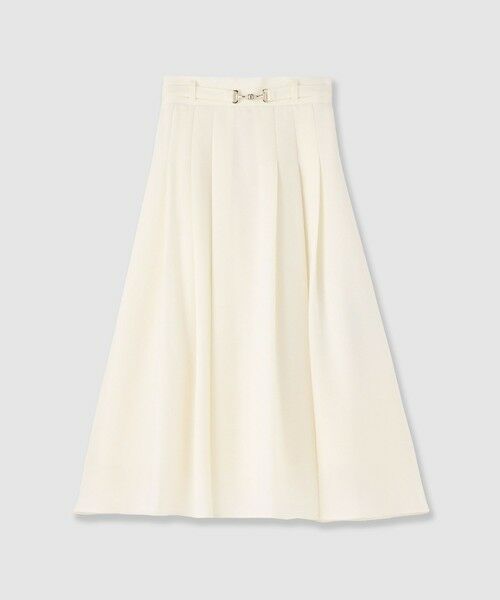 ANAYI / アナイ ロング・マキシ丈スカート | ウールジョーゼットビットベルトスカート | 詳細6