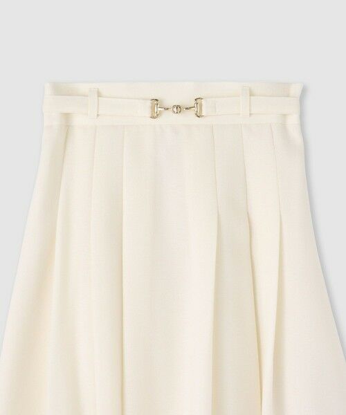 ANAYI / アナイ ロング・マキシ丈スカート | ウールジョーゼットビットベルトスカート | 詳細9