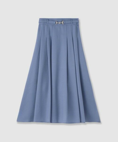 ANAYI / アナイ ロング・マキシ丈スカート | ウールジョーゼットビットベルトスカート | 詳細21
