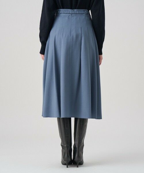 ANAYI / アナイ ロング・マキシ丈スカート | ウールジョーゼットビットベルトスカート | 詳細17