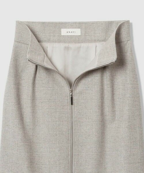 ANAYI / アナイ ミニ・ひざ丈スカート | グレンチェックタイト スカート | 詳細13