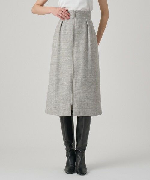 ANAYI / アナイ ミニ・ひざ丈スカート | グレンチェックタイト スカート | 詳細4