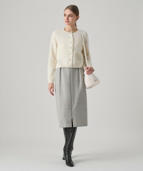 ANAYI / アナイ ミニ・ひざ丈スカート | グレンチェックタイト スカート | 詳細5