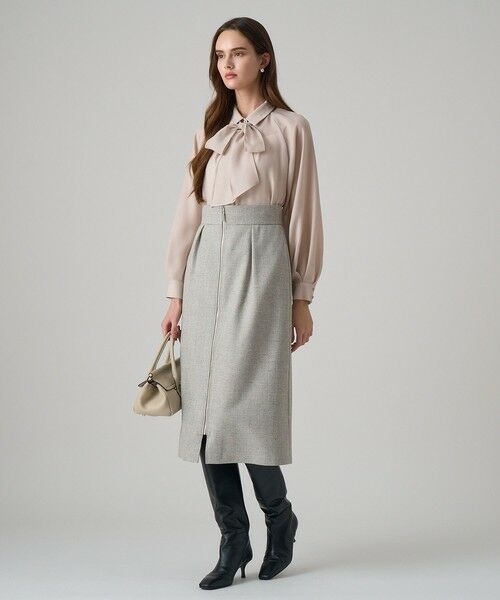 ANAYI / アナイ ミニ・ひざ丈スカート | グレンチェックタイト スカート | 詳細7