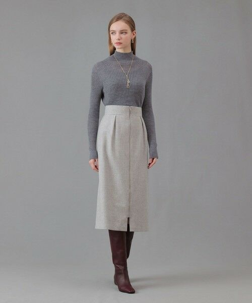 ANAYI / アナイ ミニ・ひざ丈スカート | グレンチェックタイト スカート | 詳細8