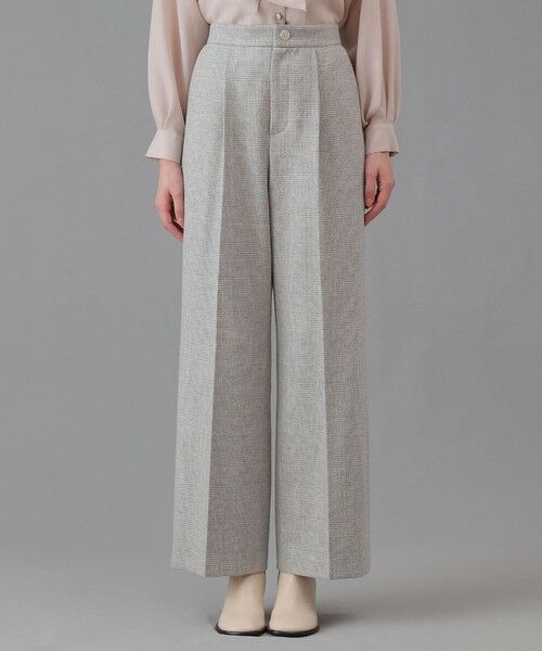 ANAYI / アナイ その他パンツ | グレンチェックワイドタックパンツ | 詳細1