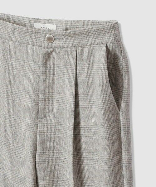 ANAYI / アナイ その他パンツ | グレンチェックワイドタックパンツ | 詳細11