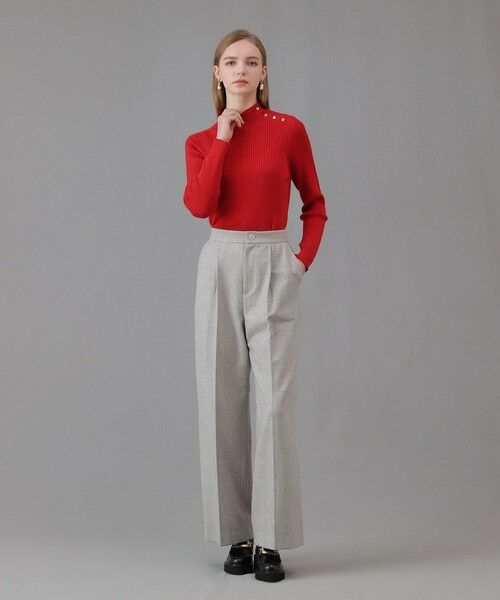 ANAYI / アナイ その他パンツ | グレンチェックワイドタックパンツ | 詳細7