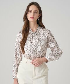 ANAYI / アナイ シャツ・ブラウス | ホースシュープリントプリーツタイブラウス