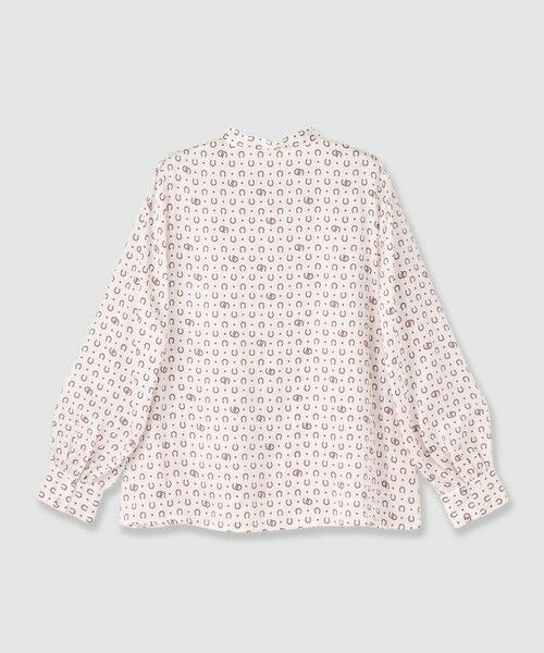 ANAYI / アナイ シャツ・ブラウス | ホースシュープリントプリーツタイブラウス | 詳細10