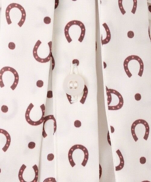 ANAYI / アナイ シャツ・ブラウス | ホースシュープリントプリーツタイブラウス | 詳細12