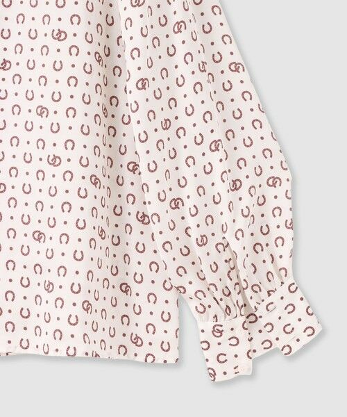 ANAYI / アナイ シャツ・ブラウス | ホースシュープリントプリーツタイブラウス | 詳細14