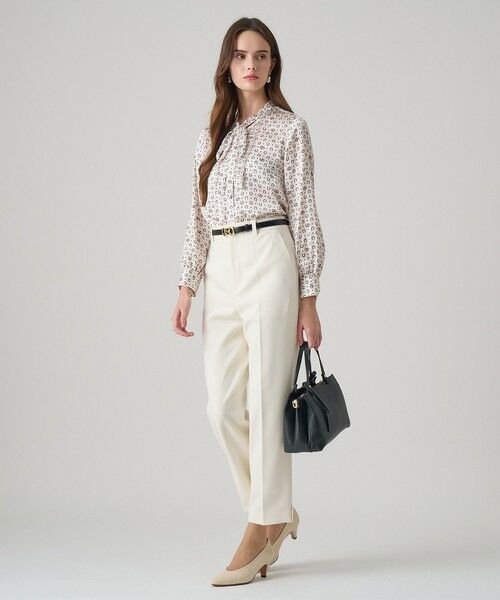 ANAYI / アナイ シャツ・ブラウス | ホースシュープリントプリーツタイブラウス | 詳細6