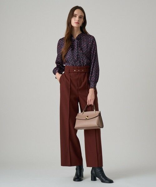 ANAYI / アナイ シャツ・ブラウス | ホースシュープリントプリーツタイブラウス | 詳細19