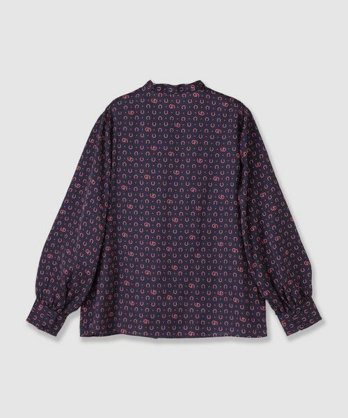 ANAYI / アナイ シャツ・ブラウス | ホースシュープリントプリーツタイブラウス | 詳細21