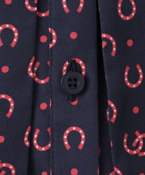 ANAYI / アナイ シャツ・ブラウス | ホースシュープリントプリーツタイブラウス | 詳細22