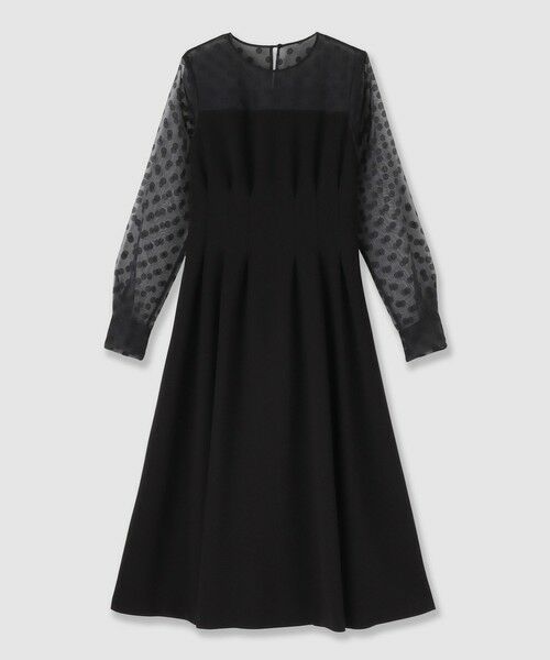 ANAYI / アナイ ロング・マキシ丈ワンピース | シアードットコンビタックワンピース(black (95))