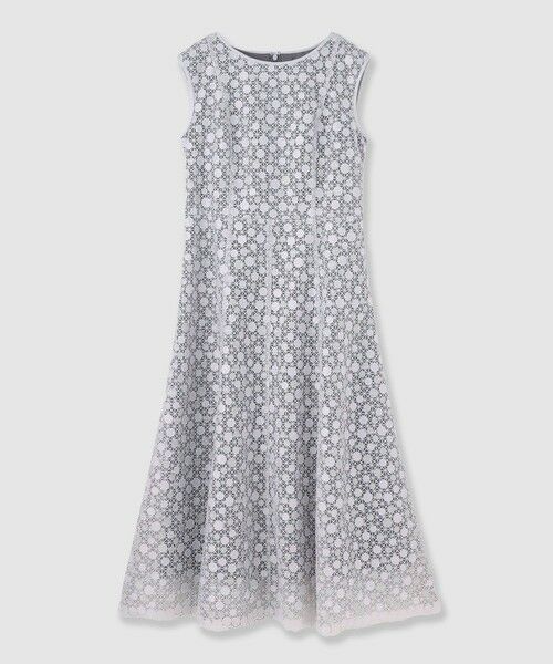 ANAYI / アナイ ドレス | ドットチュールボートネックフレアワンピース | 詳細10