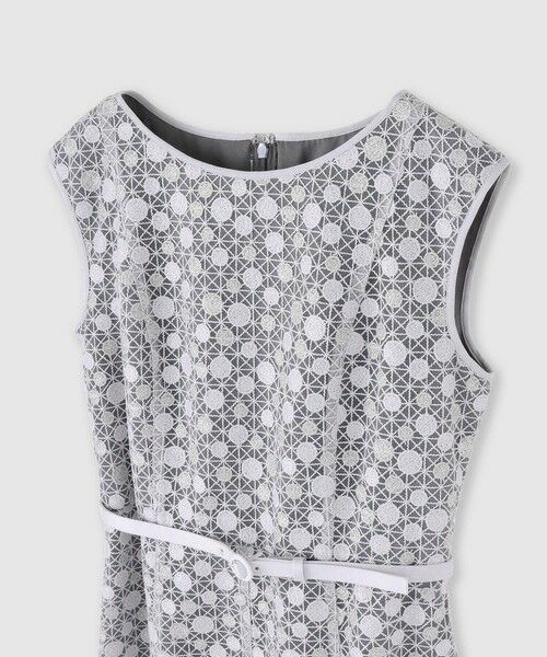 ANAYI / アナイ ドレス | ドットチュールボートネックフレアワンピース | 詳細11