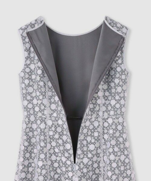 ANAYI / アナイ ドレス | ドットチュールボートネックフレアワンピース | 詳細12