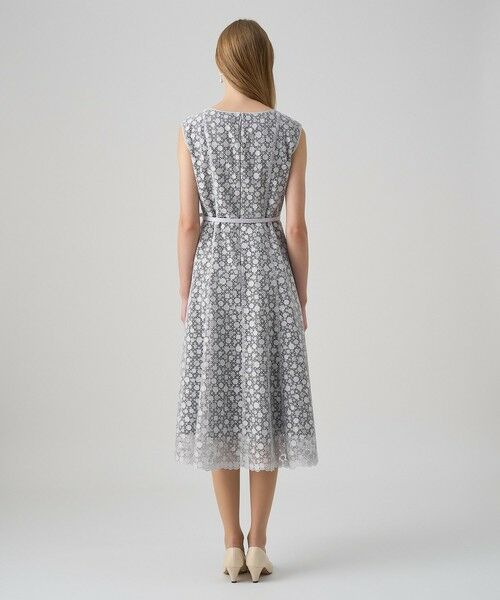 ANAYI / アナイ ドレス | ドットチュールボートネックフレアワンピース | 詳細3