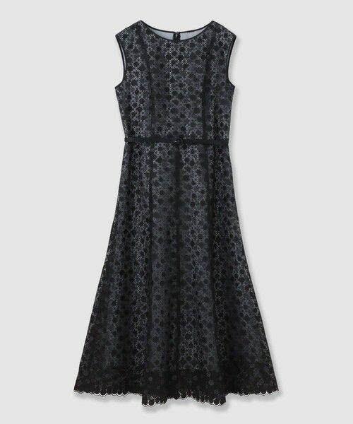 ANAYI / アナイ ドレス | ドットチュールボートネックフレアワンピース | 詳細23