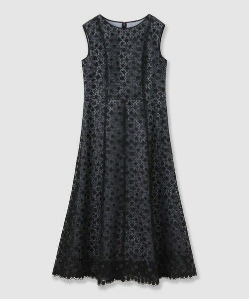 ANAYI / アナイ ドレス | ドットチュールボートネックフレアワンピース | 詳細25