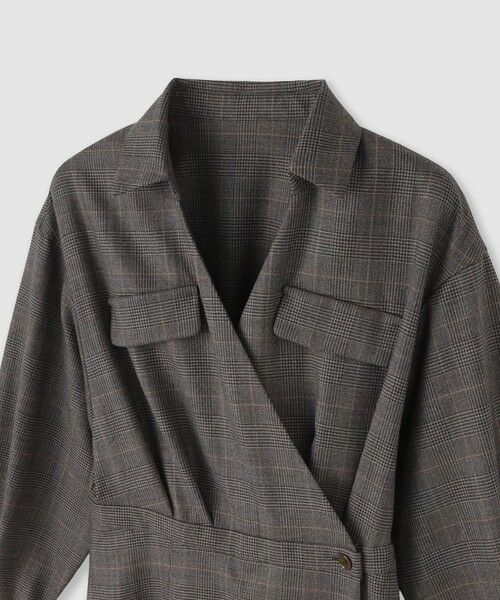 ANAYI / アナイ ロング・マキシ丈ワンピース | ウールサキソニーカシュクールワンピース | 詳細7