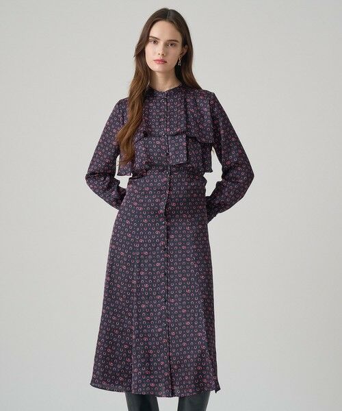 ANAYI / アナイ ロング・マキシ丈ワンピース | ホースシュープリントフリルワンピース | 詳細4