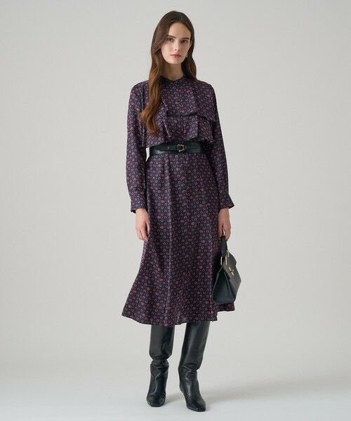 ANAYI / アナイ ロング・マキシ丈ワンピース | ホースシュープリントフリルワンピース | 詳細5