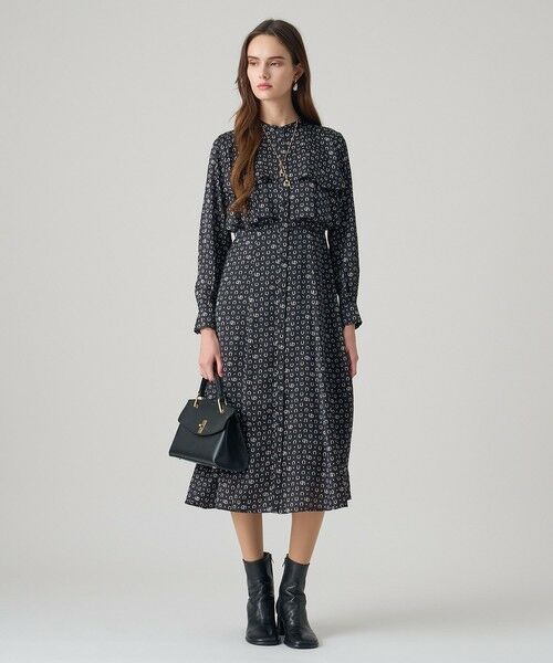 ANAYI / アナイ ロング・マキシ丈ワンピース | ホースシュープリントフリルワンピース | 詳細18