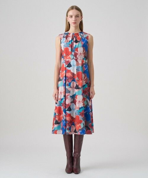 ANAYI / アナイ ロング・マキシ丈ワンピース | アートフラワーフレア ワンピース | 詳細1