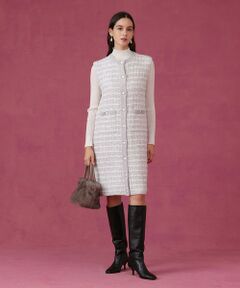 ANAYI / アナイ ミニ丈・ひざ丈ワンピース | モールツイードワンピース