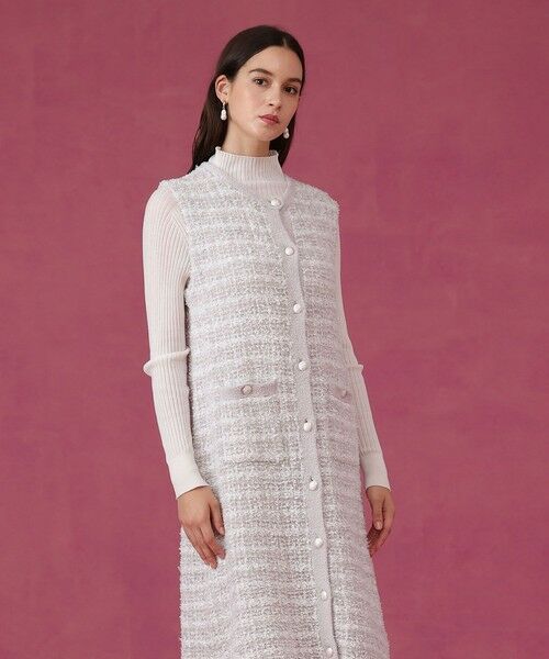 ANAYI / アナイ ミニ丈・ひざ丈ワンピース | モールツイードワンピース | 詳細1